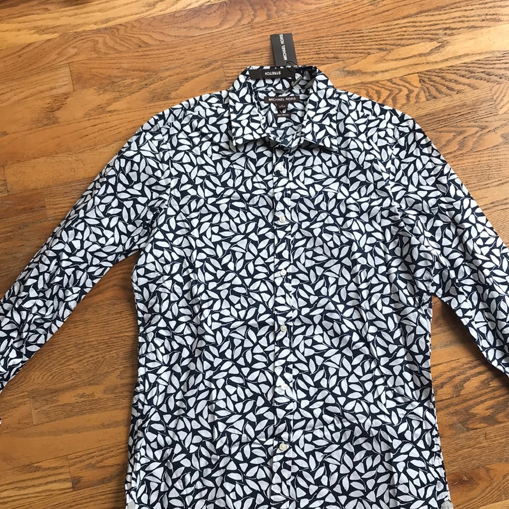 Michael Kors- long sleeve button up shirt